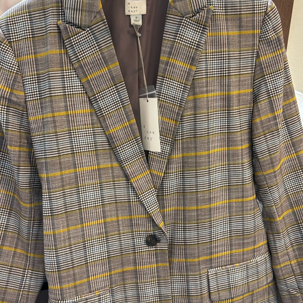 Plaid blazer